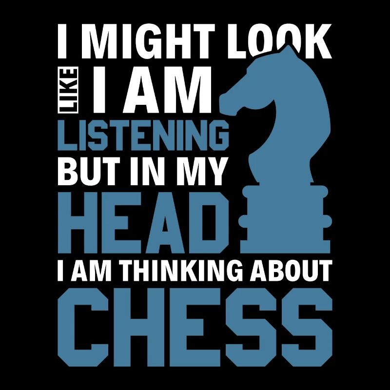 Il suffit de penser aux échecs - Knight Chess Piece Knight