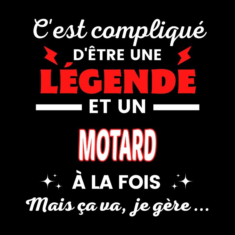 C'est compliqué phrase drôle MOTARD