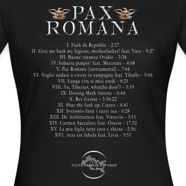 Pax Romana (solo tracklist)