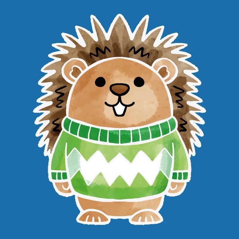 Pull Hérisson Blanc