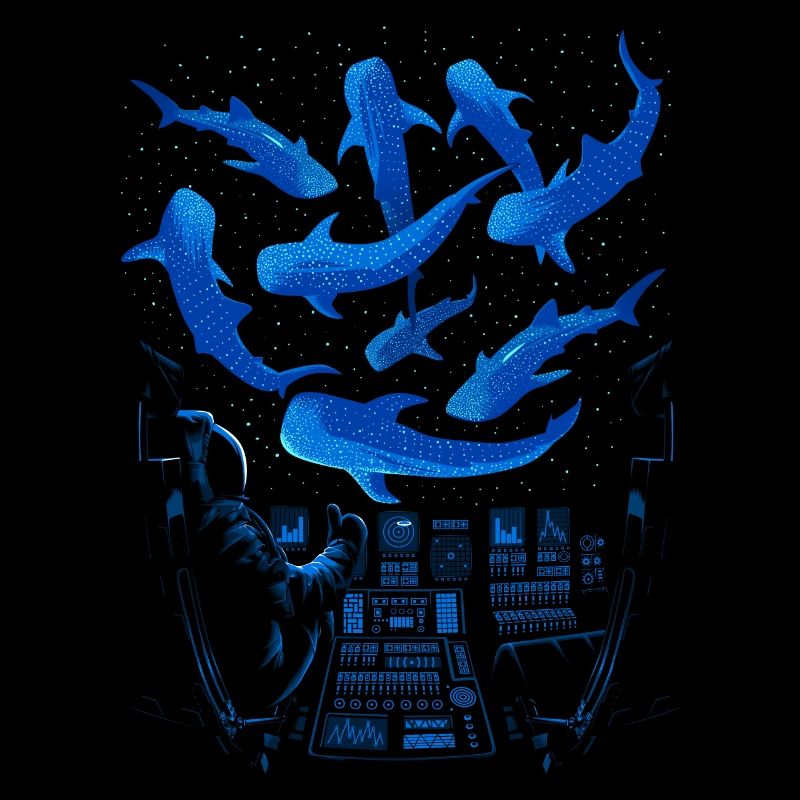 Requins baleines dans l'espace