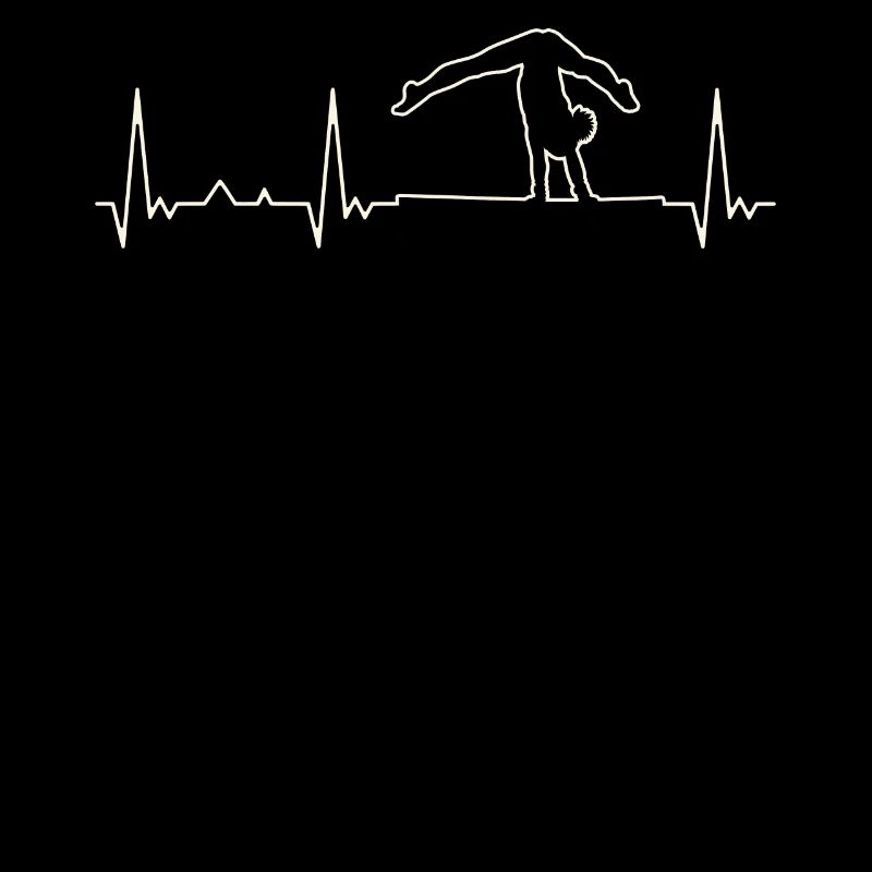 Ejercicio de la barra de gimnasta. Corazón. Amor.