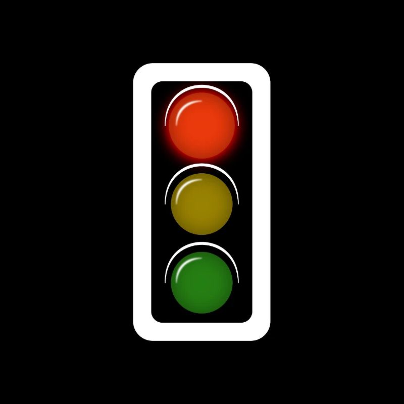 Feu de signalisation Corona rouge