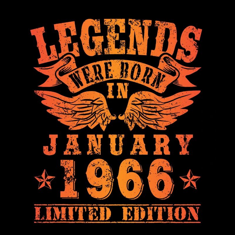 Legends sont nés en Janvier 1966 Anniversaire