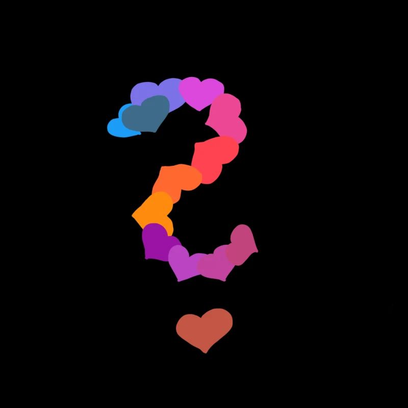 Coeur de point d'interrogation