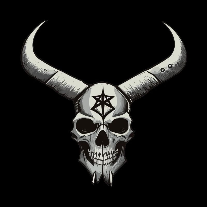 Dämonenschädel Grinsen