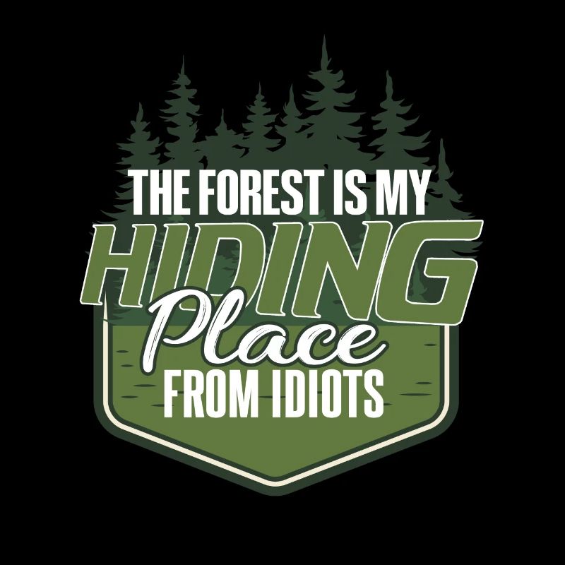 Lustiger Wanderer Förster Spruch