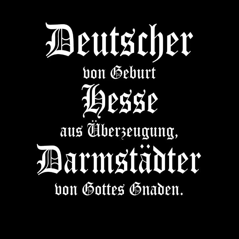 Cooler Hessen Darmstädter Spruch