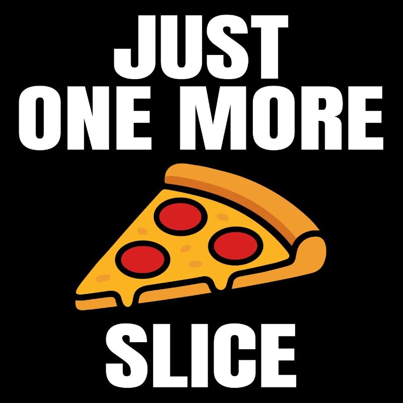 Conception de tranche de pizza avec dicton