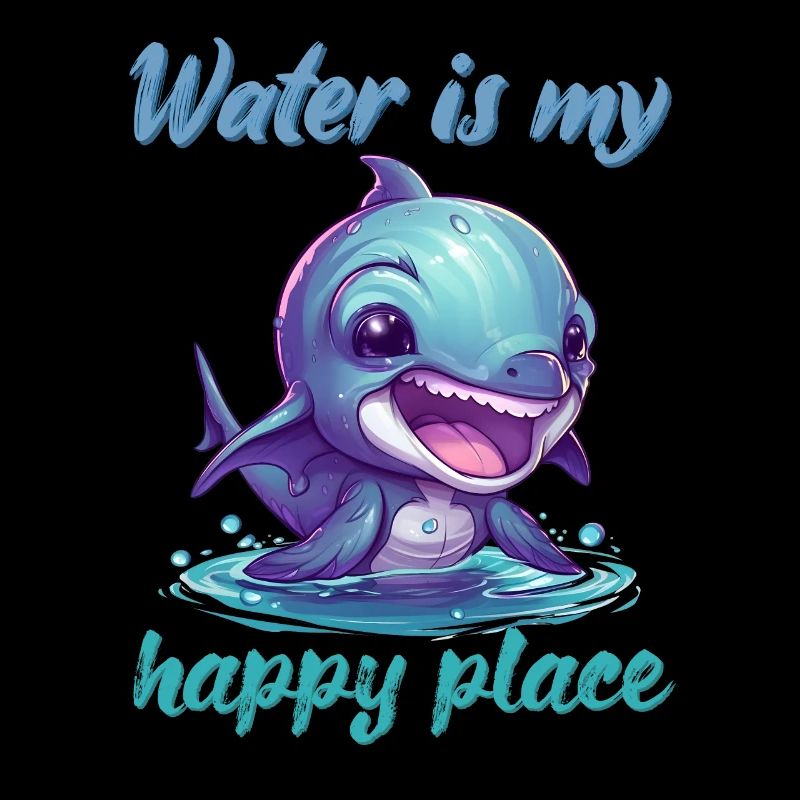 L’eau est mon endroit heureux
