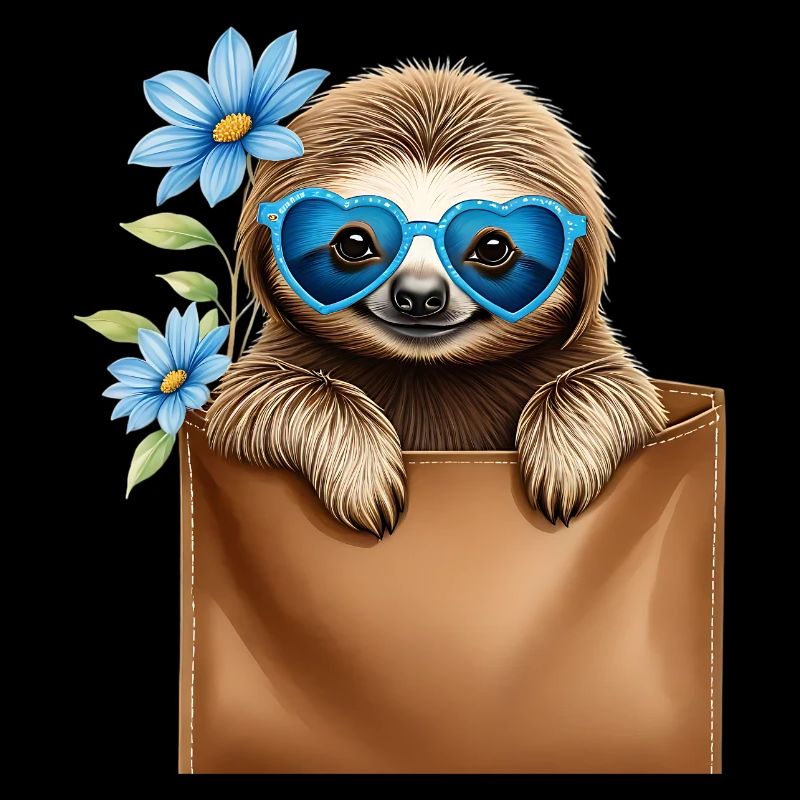 Faultier Brusttasche