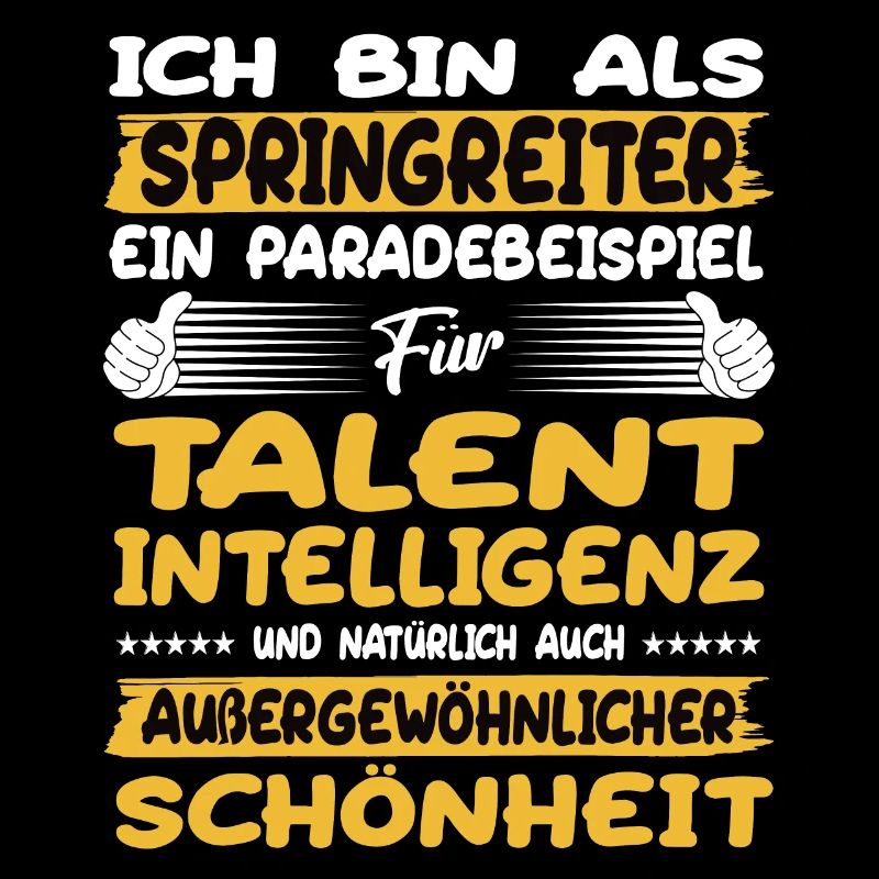 Springreiter ein Paradebeispiel Springreiten