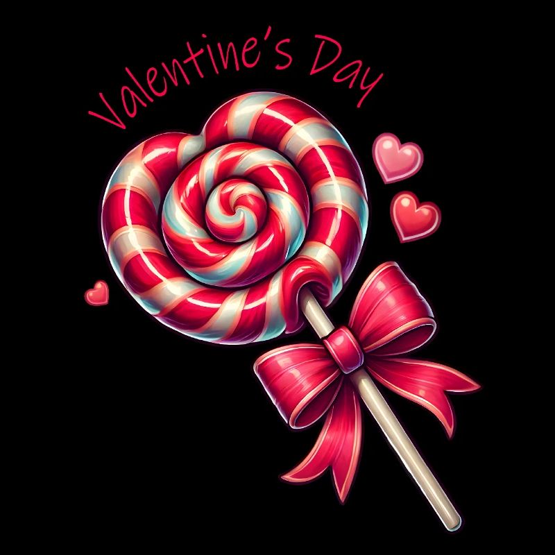 Sucette sucrée de la Saint-Valentin