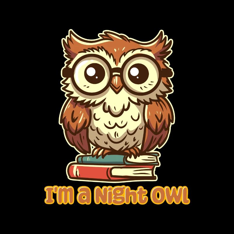 Ich bin eine Nachteule - Nerdy Owl