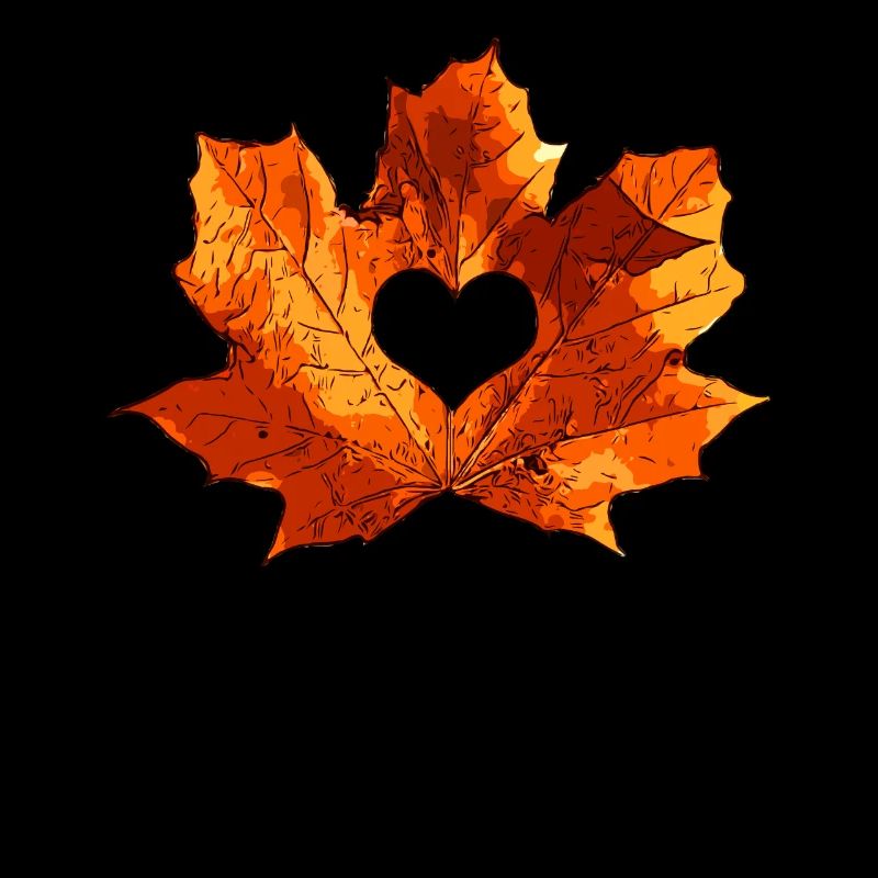 Maple maple leaf heart