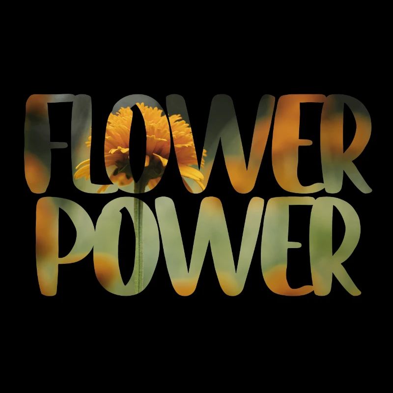 Lettrage Flower Power