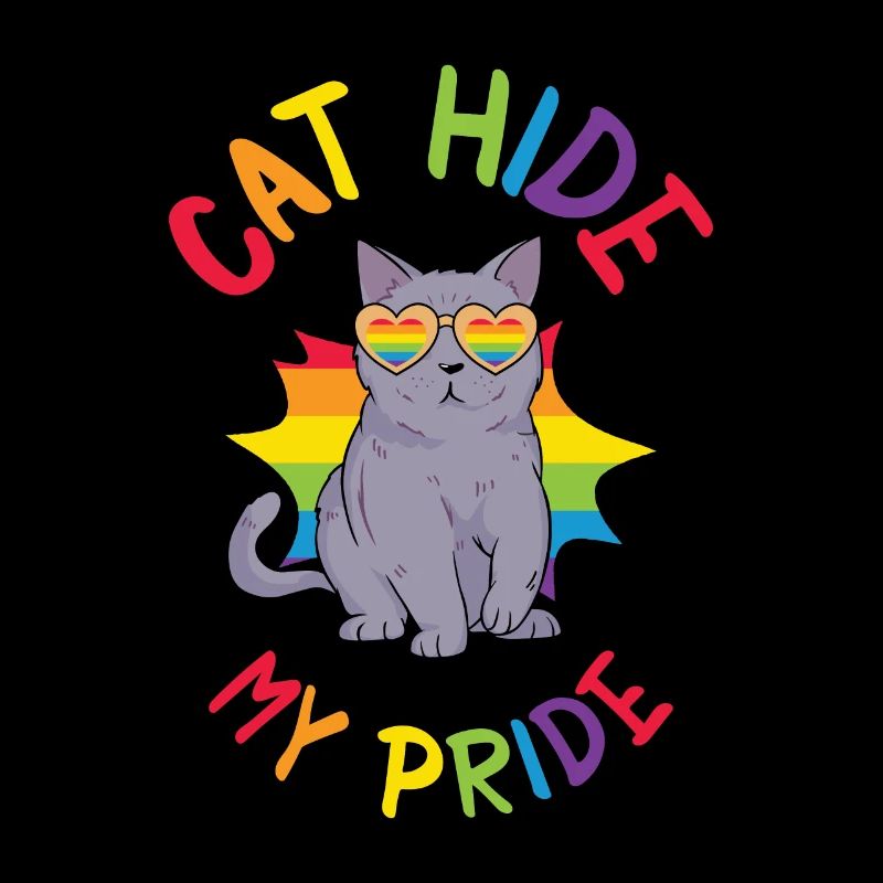 Cat Hide My Pride Chats LGBT et