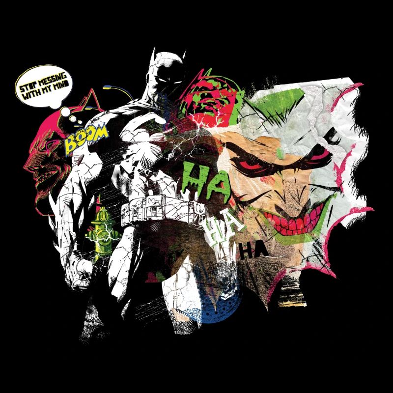 Batman Comic Composition Joker