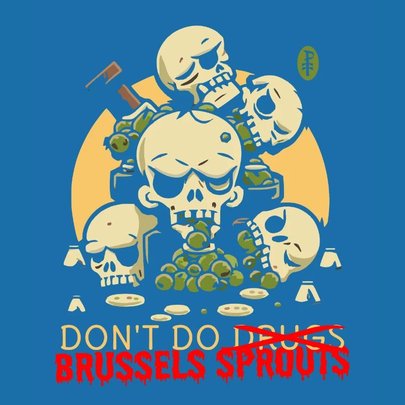 Disgusting Vegetable Skulls: Avoid Brussels Sprouts