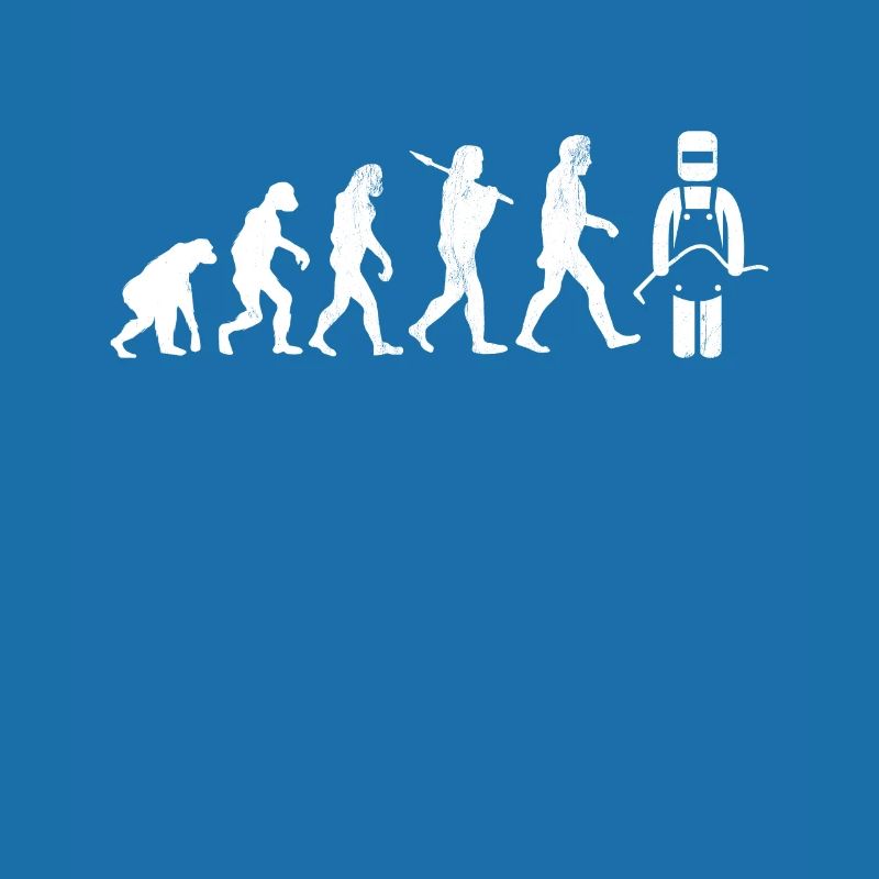 Conception de soudeur drôle d'évolution