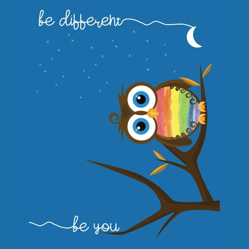 Owl be differnent be you Rainbow