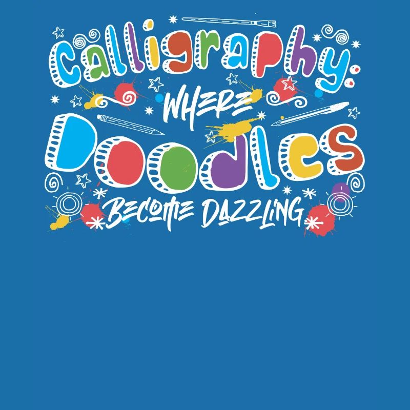 Calligraphy: where doodles become dazzling.