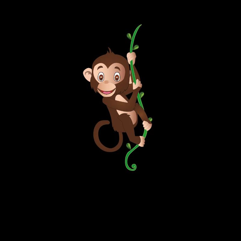 Affentag · Affe an Liane · Monkey day · Chimpanse