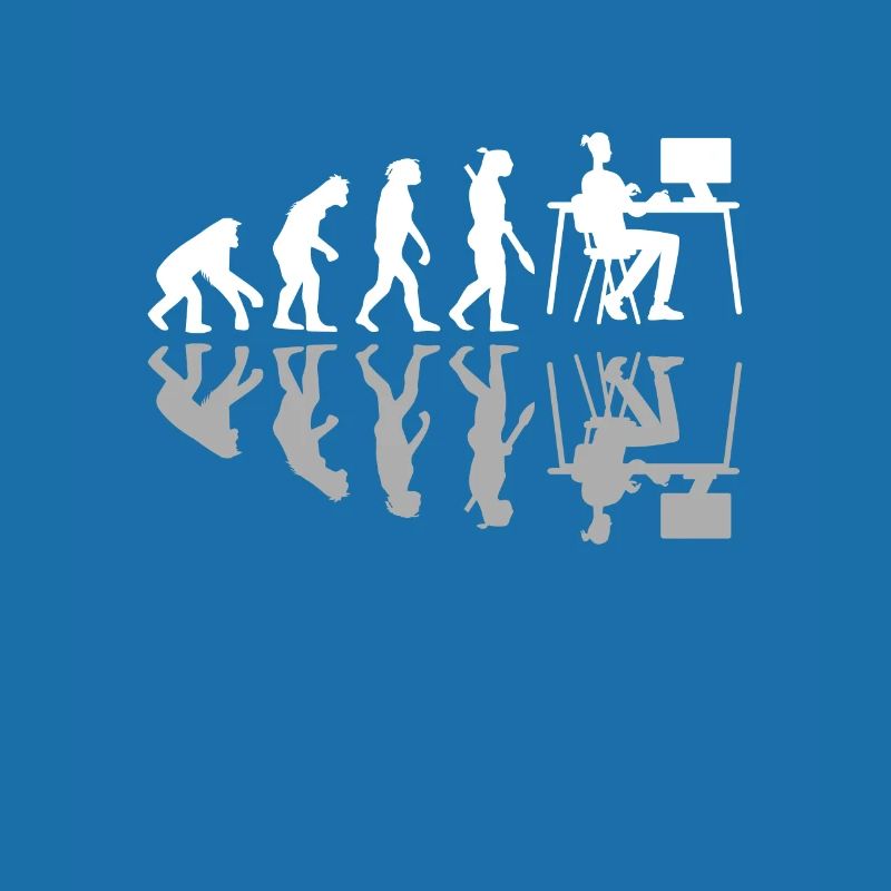 Human Evolution Web Designer Humor Digital Design