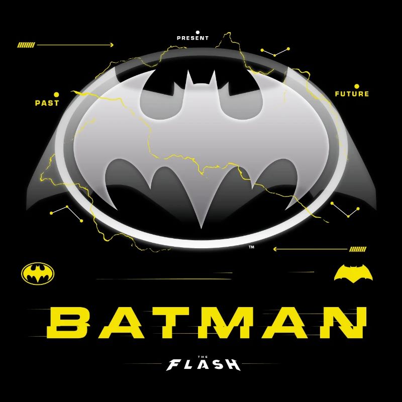 The Flash Logo Batman Classique En Gris