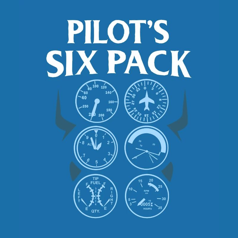 Sixpack Linienpilot Pilot Flugführer Geschenk