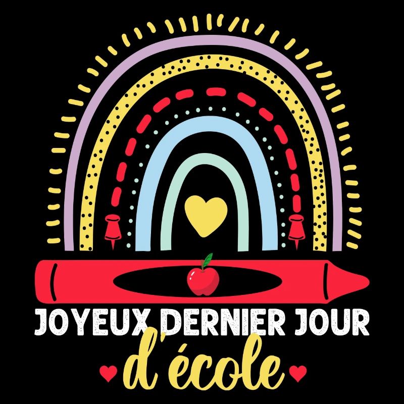 Joyeux dernier jour d' école cadeau pour maîtresse