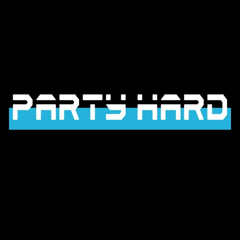 party hard cyan blue light blue