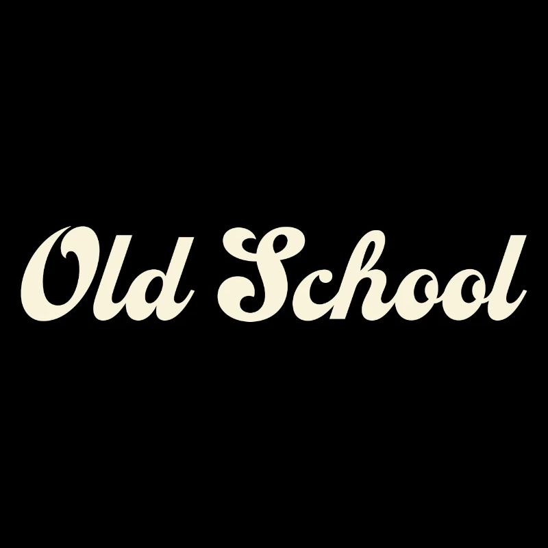 Lettrage Old School blanc