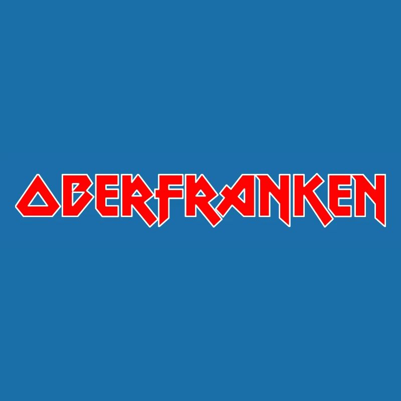 Modisches Heimat OBERFRANKEN Metal-Design