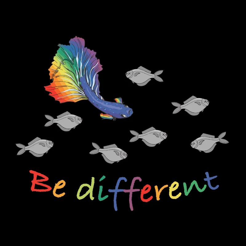 Be different - Motivation - LGBTQ - Rainbow
