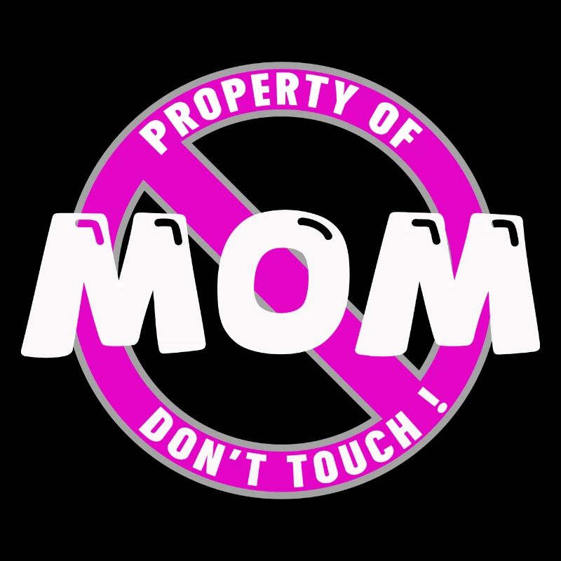 Propriété de maman, blanc .En