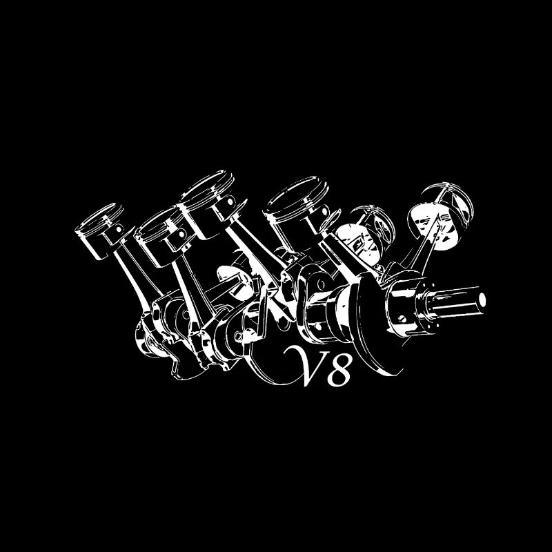 V8 engine