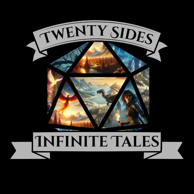 Tabletop Pen and Paper Collage Infinite Tales