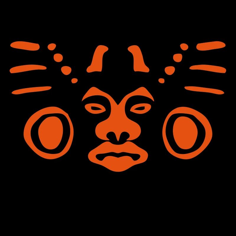 Maya-Statue Reliefmaske