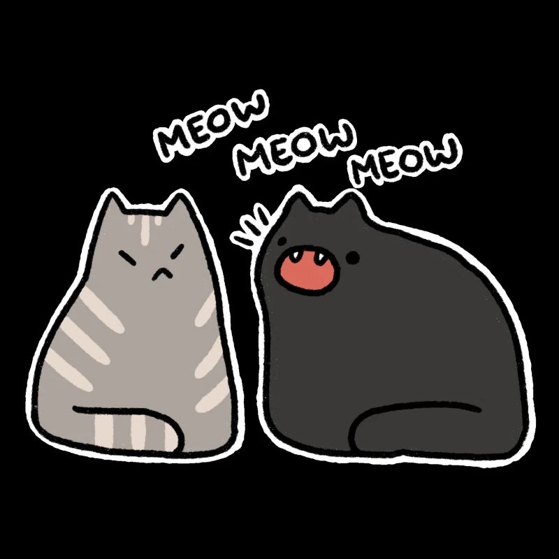 Chat bavard
