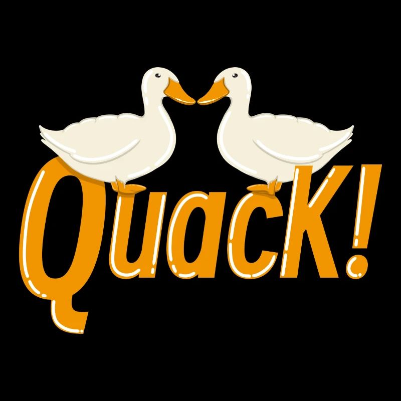 Two quacking ducks