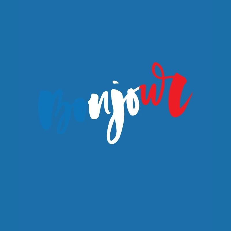 France - Drapeau - Bonjour
