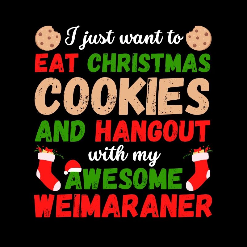 Biscuits Weimaraner de Noël
