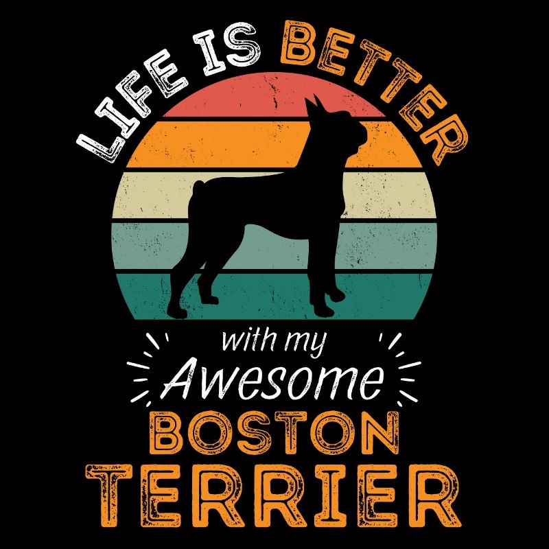 Legendary Boston Terrier Vintage Retro