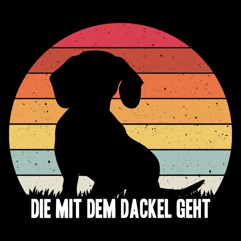 Die mit dem Dackel geht - Dackel Mama Muttertag Ge