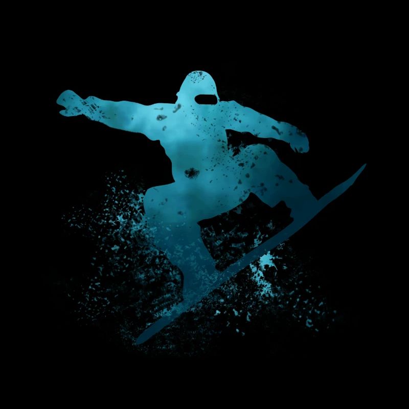 Snowboard cool türkis