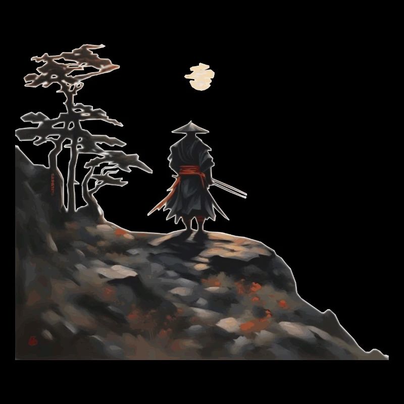 Samurai am Berg