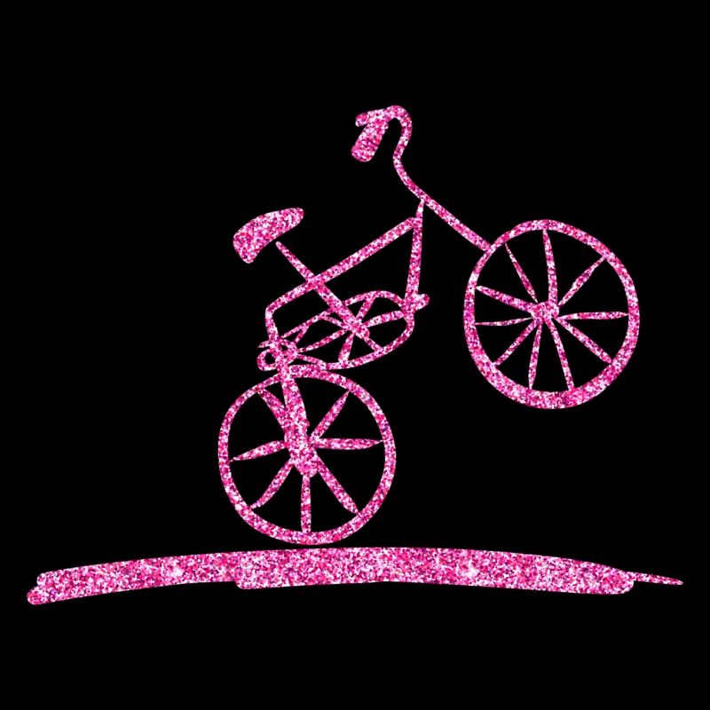 rose scintillant balade à vélo rose