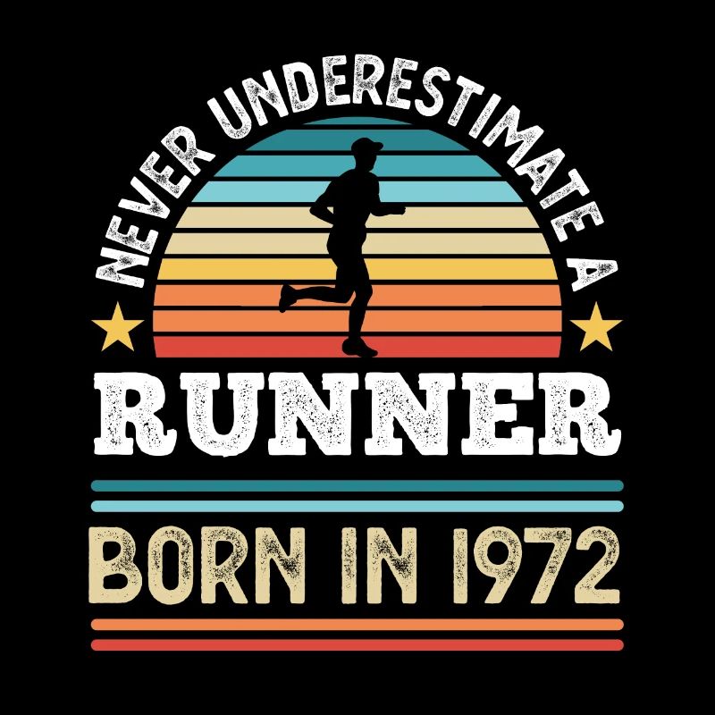 Läufer geboren 1972 50. Geburtstag Laufgeschenk