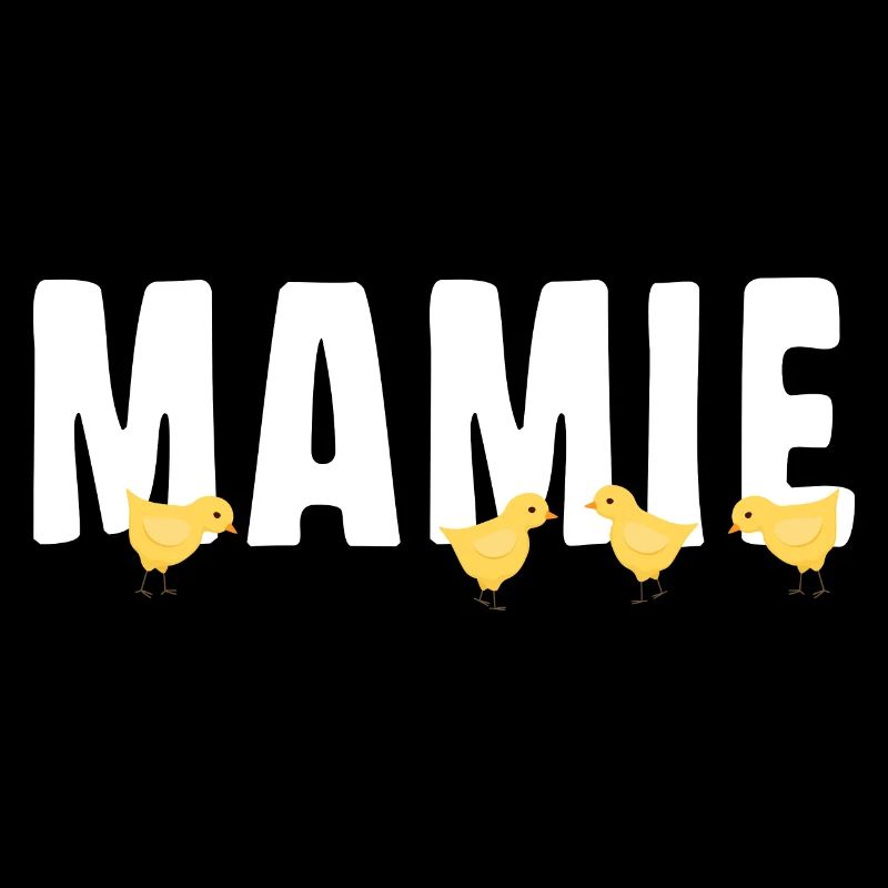 Mamie avec Petits Poussins